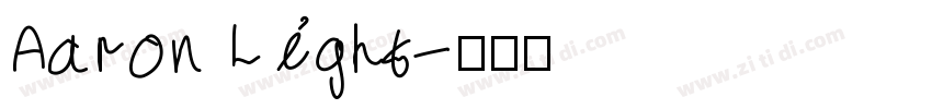 Aaron Light字体转换